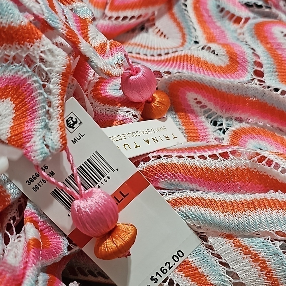 Trina Turk Serafina‎ Crochet Halter Maxi Swirl Dress Size XS New - Picture 6 of 13